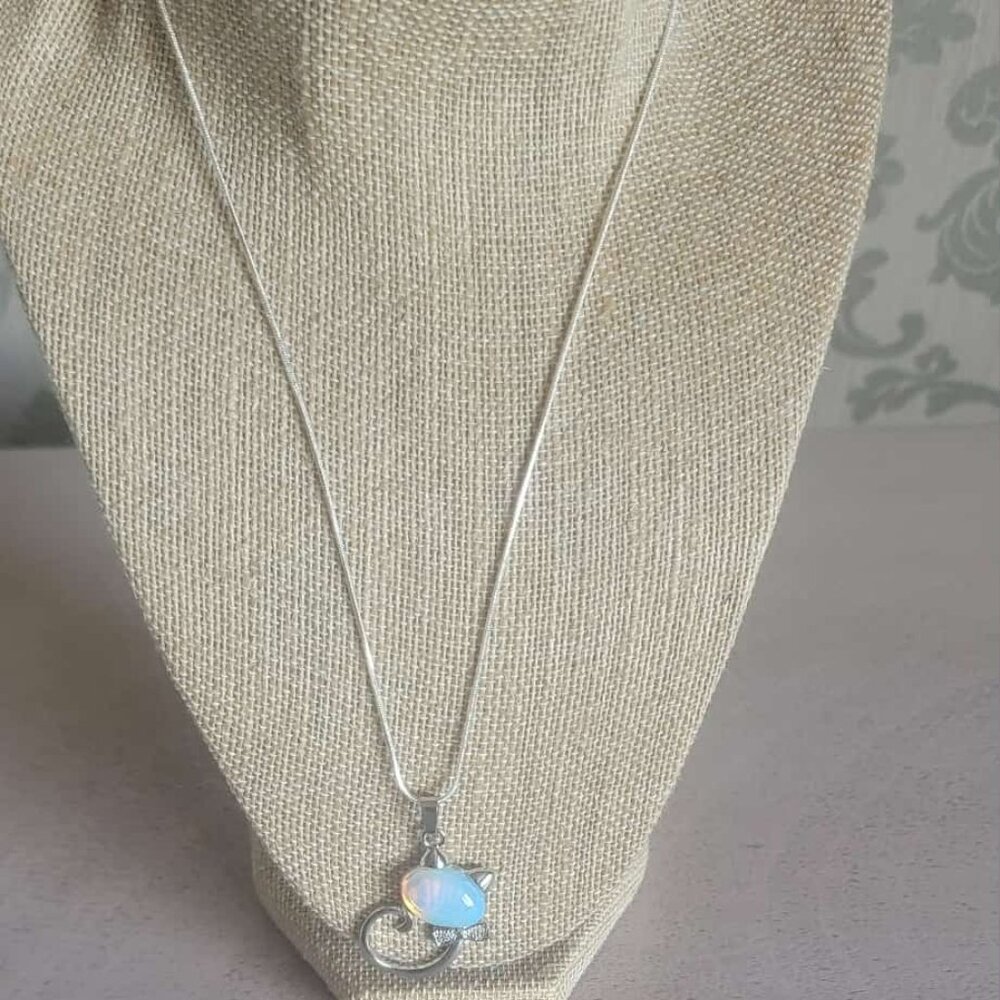 Opalite Cat Necklace
